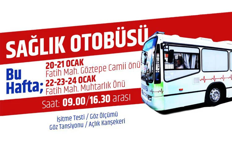 Beykoz Belediyesi sağlık hizmetleri kapsamında tam donanımlı sağlık otobüsü bu