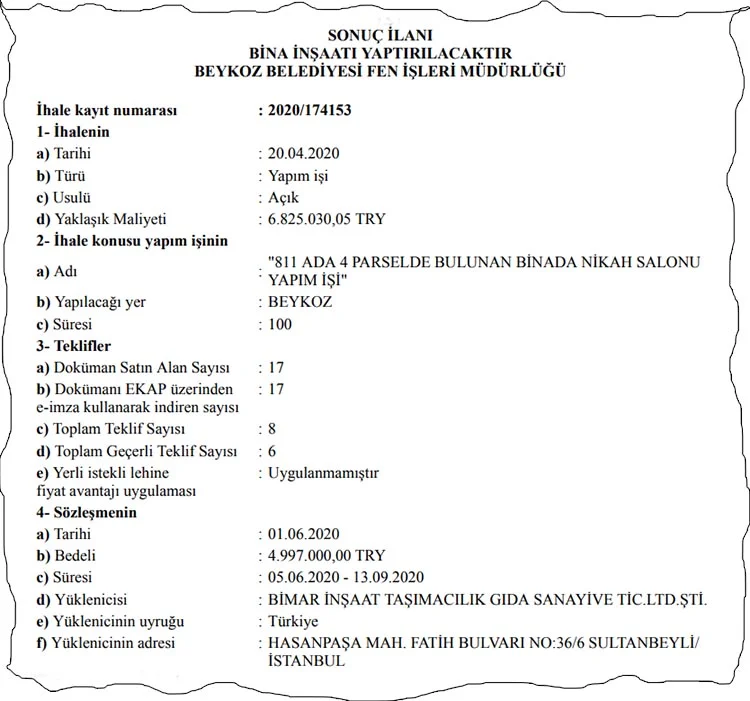 Beykoz’un yeni nikah salonunun maliyeti 5 milyon TL 2 salon nikah 3 Ftls2owkXk