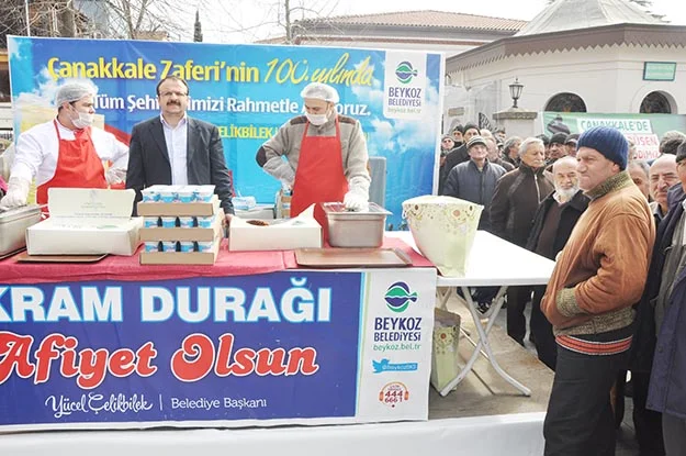 Beykoz Müftülüğü, Ortaçeşme'de bulunan Serbostani Mustafa Ağa Cami'nde Çanakkale Şehitleri