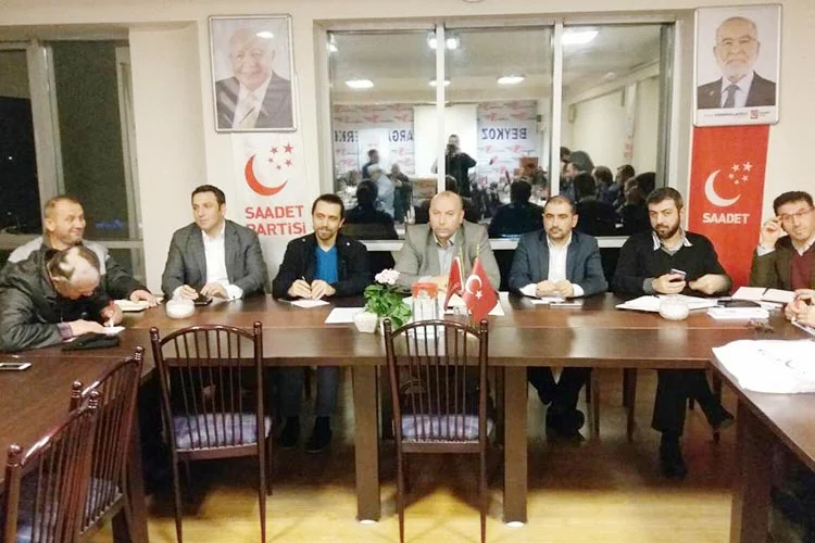 Saadet Partisi Beykoz İlçe Başkanlık Kongresi için yapılan temayül yoklamasından