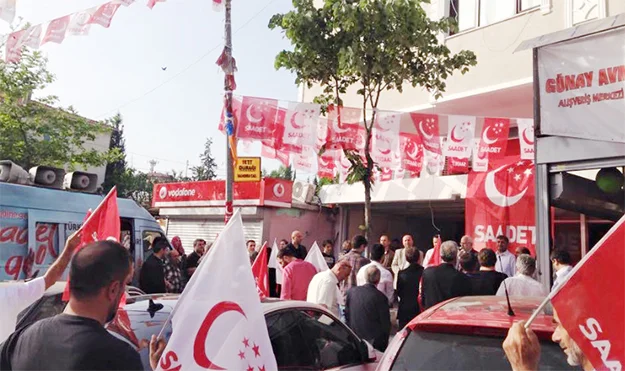 Saadet Partisi Beykoz İlçe Başkanlığı'na bağlı SKM, Seçim Koordinasyon Merkezi'nin