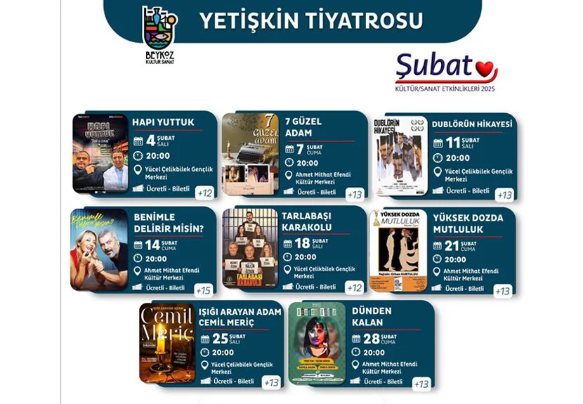 Beykoz'da Şubat ayı tiyatroları.. yerinizi ayırtın 2 subat55 V