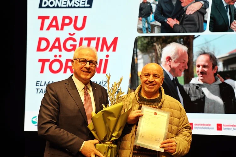 Beykoz Elmalı Mahallesinde 195 kişiye tapu verildi 5 tapu