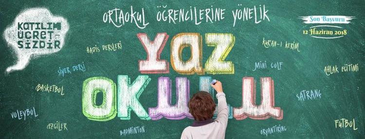 Türkiye Gençlik Vakfı'nın her yıl düzenlediği ortaokul yaz okulu Beykoz'da