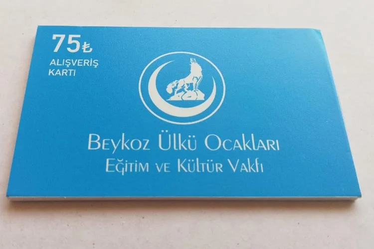 Beykoz Ülkü Ocakları seksen aileye 75 TL’lik gıda desteğinde bulundu.