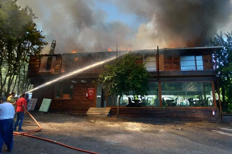 Beykoz Riva Yolu üzerindeki mesire alanında yangın çıktı…