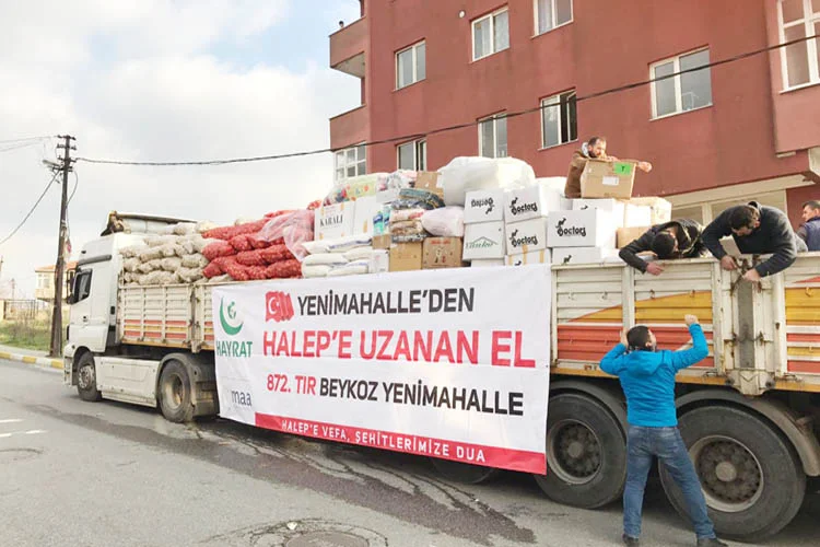 Geçtiğimiz haftalarda İHH İnsani Yardım Vakfı öncülüğünde başlayan Halep'e el