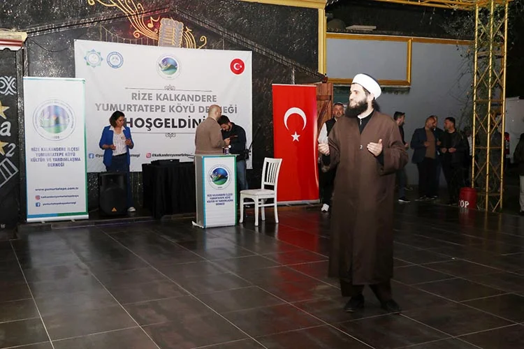 Rize Kalkandere Yumurtatepe Köyü Derneği’nin Çavuşbaşı’nda vermiş olduğu iftar yemeğine