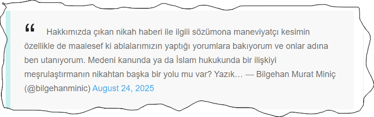 Bilgehan Murat Miniç kendisini eleştirenlere tepki gösterdi 1 murat minic twit