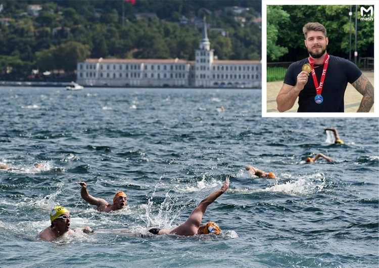 Boğaziçi Kıtalararası Yüzme Yarışı'na katılan Rus yüzücü Nikolai Svechnikov, Beykoz