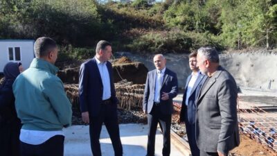 Beykoz Paşamandıra'da yapımı devam eden 14 derslikli ilkokul inşaatı devam