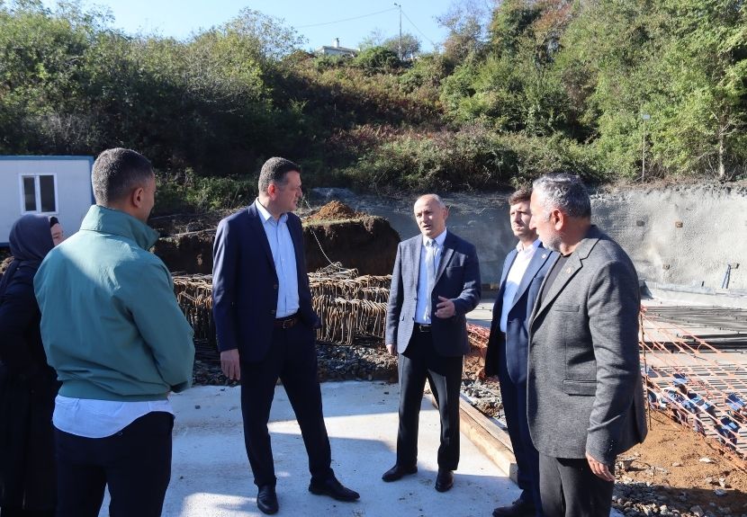 Beykoz Paşamandıra'da yapımı devam eden 14 derslikli ilkokul inşaatı devam