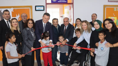 Beykoz Rüzgarlıbahçe'deki Bahattin Özyazıcı İlkokulu’nda özel gereksinimli öğrencilerin eğitimine yönelik