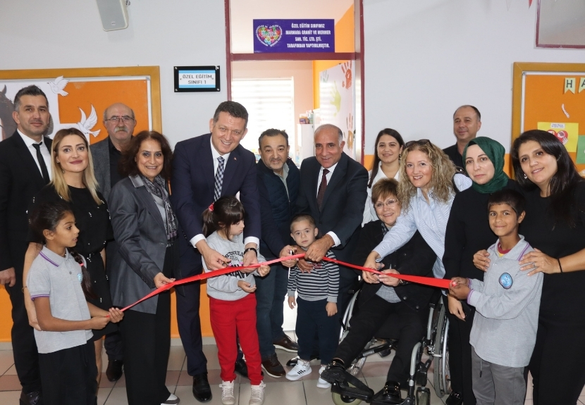 Beykoz Rüzgarlıbahçe'deki Bahattin Özyazıcı İlkokulu’nda özel gereksinimli öğrencilerin eğitimine yönelik