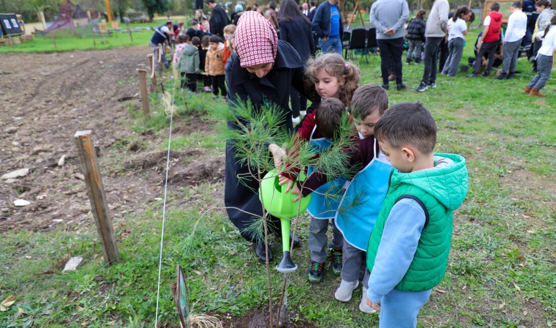Bozhane Mahallesi’nde düzenlenen fidan ve fide dikim etkinliğinde, Gürcistan’da yaşanan