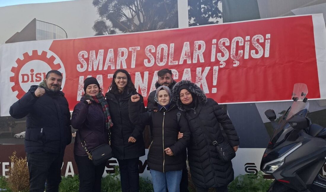 Yaklaşık iki buçuk aydır grevde olan Smart Solar işçileri Beykoz