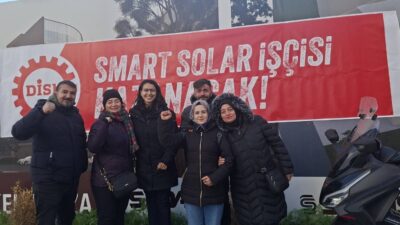 Yaklaşık iki buçuk aydır grevde olan Smart Solar işçileri Beykoz