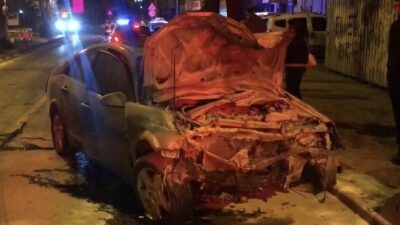 Beykoz Ortaçeşme Mahallesinde kullandığı aracın direksiyon hâkimiyetini kaybeden sürücü yol