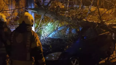 Gece saatlerinde etkili olan lodos ve sağanak nedeniyle Beykoz Soğuksu