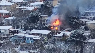Beykoz’da 2026 yılının ilk yangını Beykoz Harmantepe’deki metruk bir yapıda