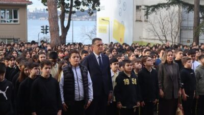 Beykoz İshakağa Ortaokulu’nda 6 Şubat depremlerinin yıl dönümünde düzenlenen deprem