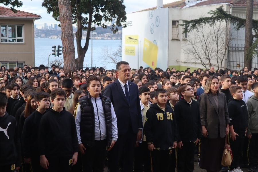 Beykoz İshakağa Ortaokulu’nda 6 Şubat depremlerinin yıl dönümünde düzenlenen deprem
