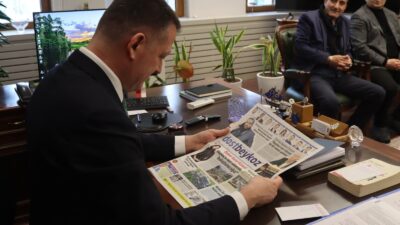 Dost Beykoz Yazarları Beykoz Kaymakamı Dr. Fatih Ürkmezer’i Hükümet Konağındaki