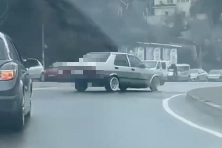 Beykoz Kaymakamlığı, seyir halinde drift atan sürücünün aracının trafikten men