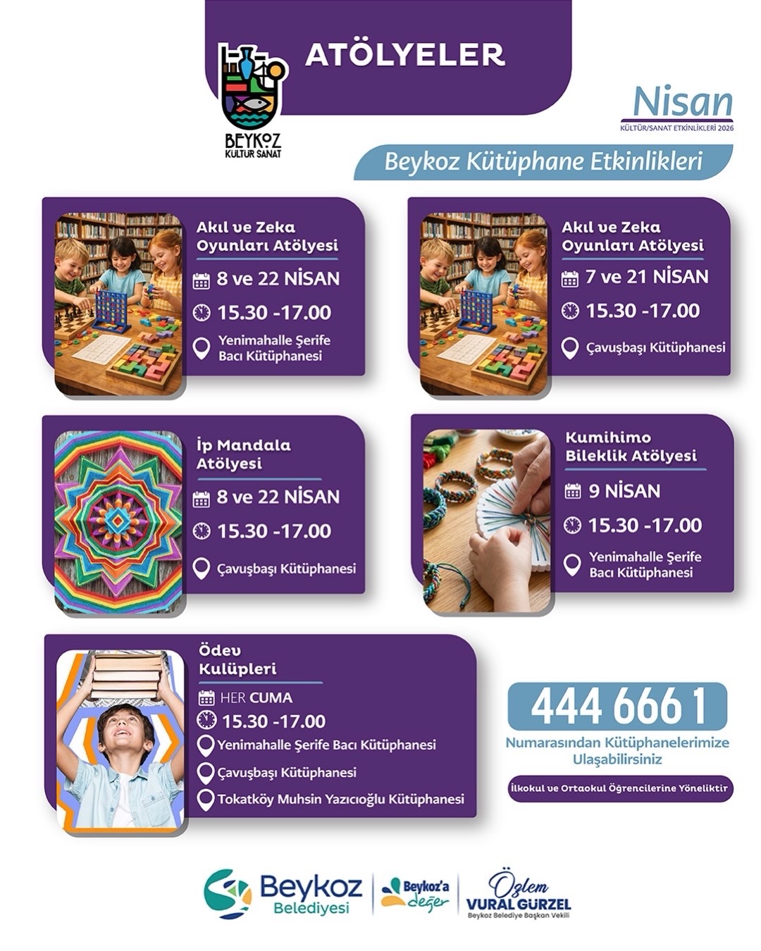 Beykoz Belediyesi Nisan 2026 Kültür Sanat Etkinlikleri takvimi 3 5