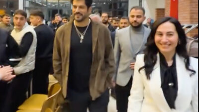 Ünlü oyuncu Burak Özçivit, Beykoz Belediye Başkan Vekili Özlem Vural