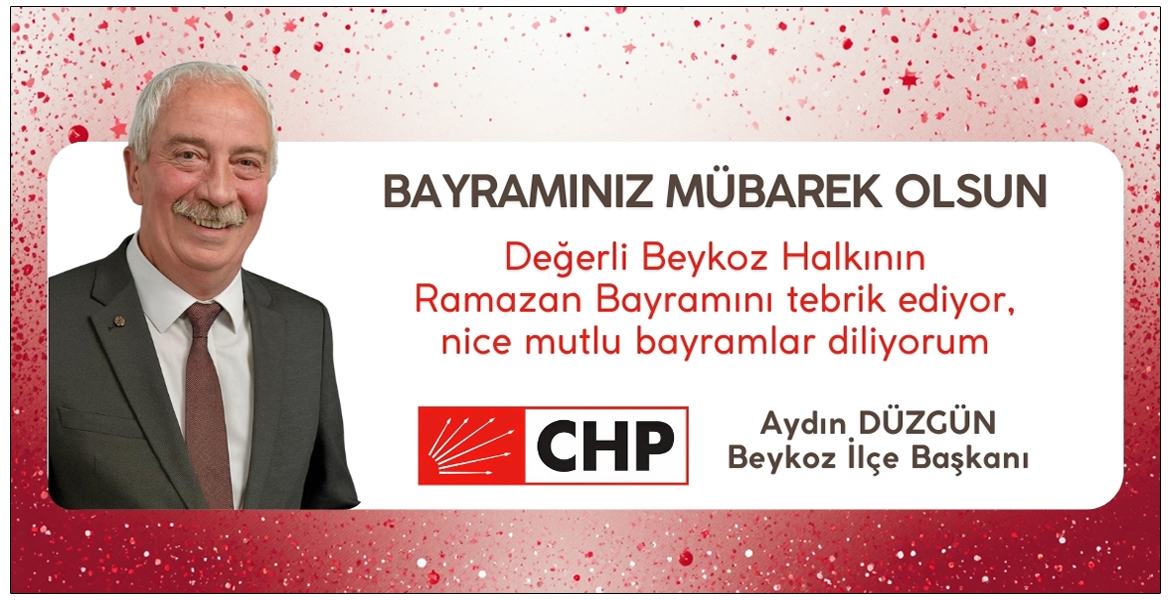 Aydın DÜZGÜN… CHP Beykoz İlçe Başkanı