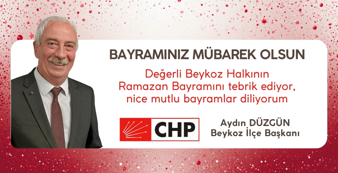 Aydın DÜZGÜN… CHP Beykoz İlçe Başkanı