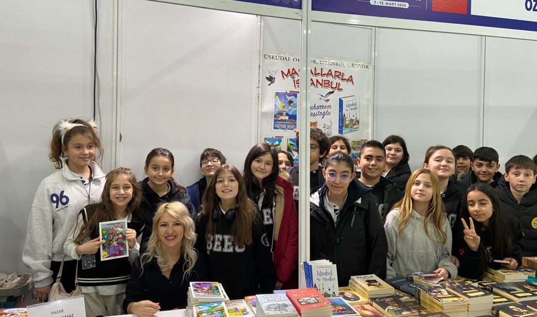 Beykoz’da düzenlenen Kitap Fuarı’nda, Şehit Er Ersin Güner Ortaokulu Türkçe