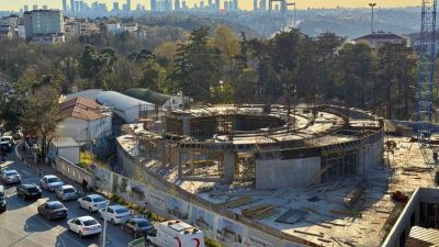 Depreme dayanıksız olduğu gerekçesiyle 2021 yılında yıkılan Kavacık’taki cami inşaatı