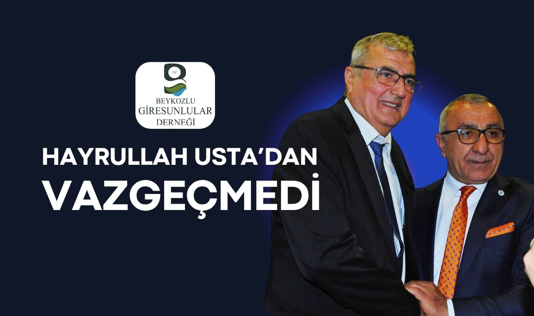 Giresunlular Beykoz’da kongre yaptı… İki