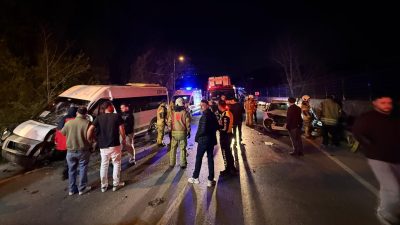 Beykoz Akbaba Güzergâhı Türk Alman Üniversitesine doğru giden yolda servis