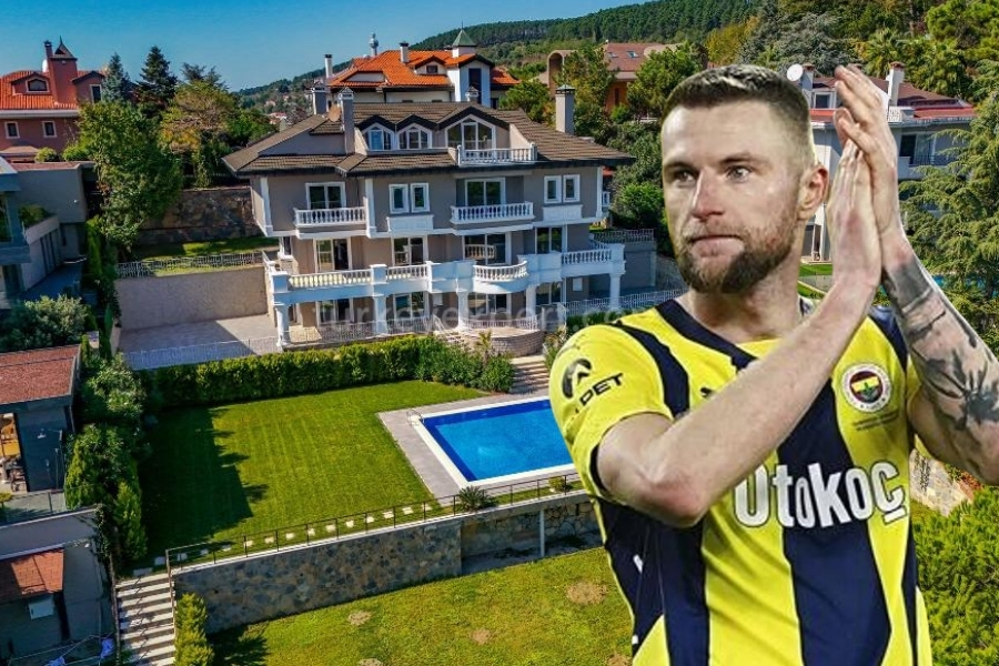 Fenerbahçeli futbolcu Milan Skriniar'ın Beykoz'daki evinden taşındığı sırada 26 bin