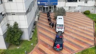 Beykoz merkezli iki ilçede eş zamanlı olarak gerçekleştirilen narkotik operasyonunda