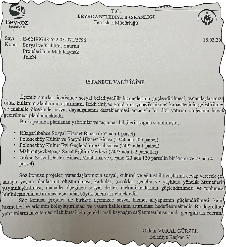 İstanbul Valiliğinden Beykoz’a 240 Milyon TL’lik yatırım 1 valililk site