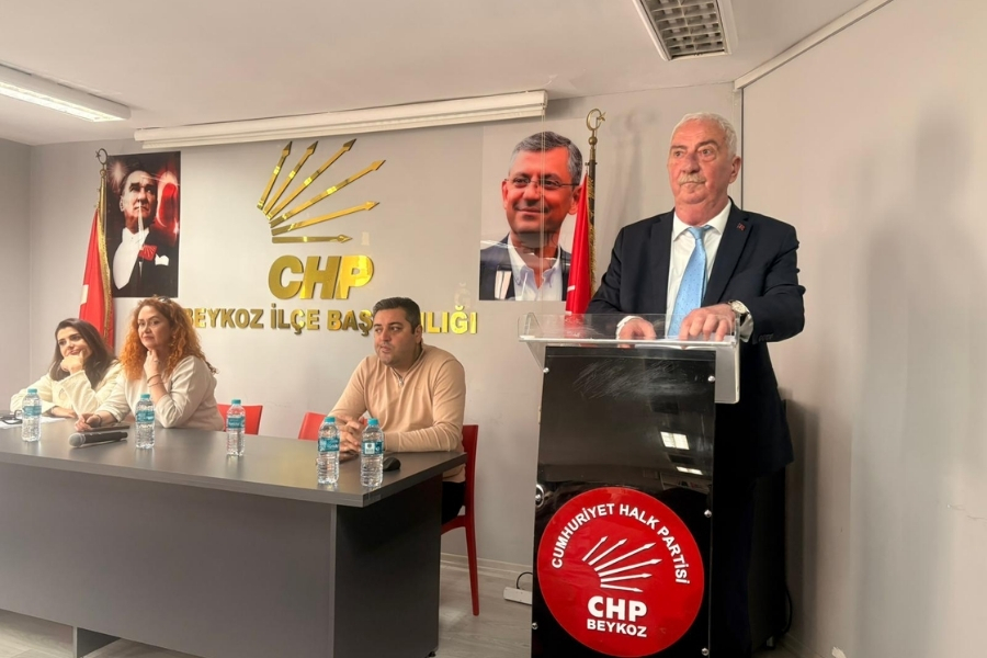 CHP Beykoz İlçe Başkanı Aydın Düzgün, düzenlediği basın toplantısında Beykoz'un
