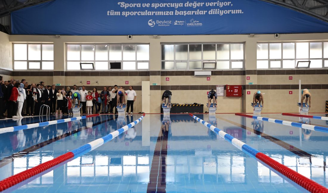 Beykoz Belediyesi, R. Şahin Köktürk Spor Kompleksi yüzme havuzunu baştan