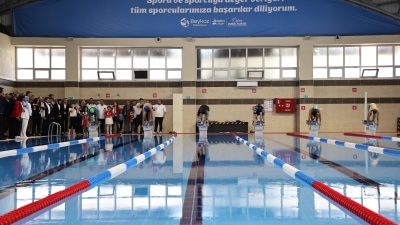 Beykoz Belediyesi, R. Şahin Köktürk Spor Kompleksi yüzme havuzunu baştan