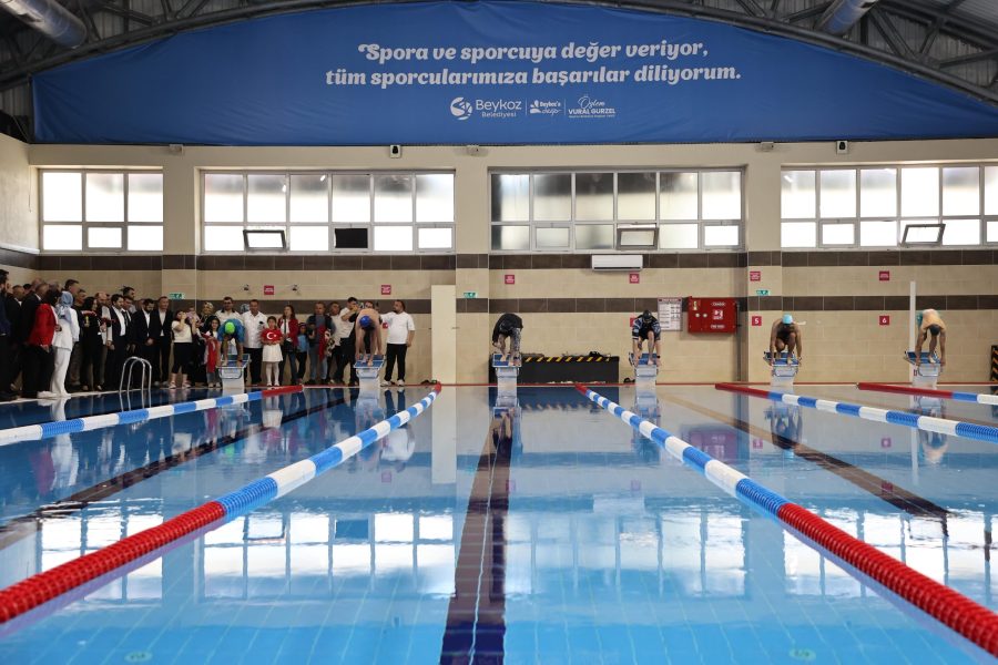 Beykoz Belediyesi, R. Şahin Köktürk Spor Kompleksi yüzme havuzunu baştan