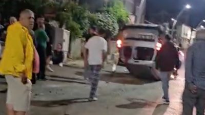 Beykoz’da aşırı hız ve dikkatsizlik az kalsın faciaya neden oluyordu.