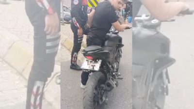 Beykoz’da çevreyi rahatsız edecek düzeyde gürültü çıkaran "abartı egzoz" kullanan