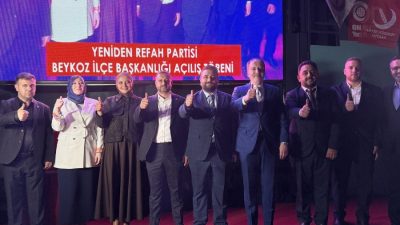 Yeniden Refah Partisi Beykoz İlçe Başkanlığı’nın açılışını Dr. Fatih Erbakan