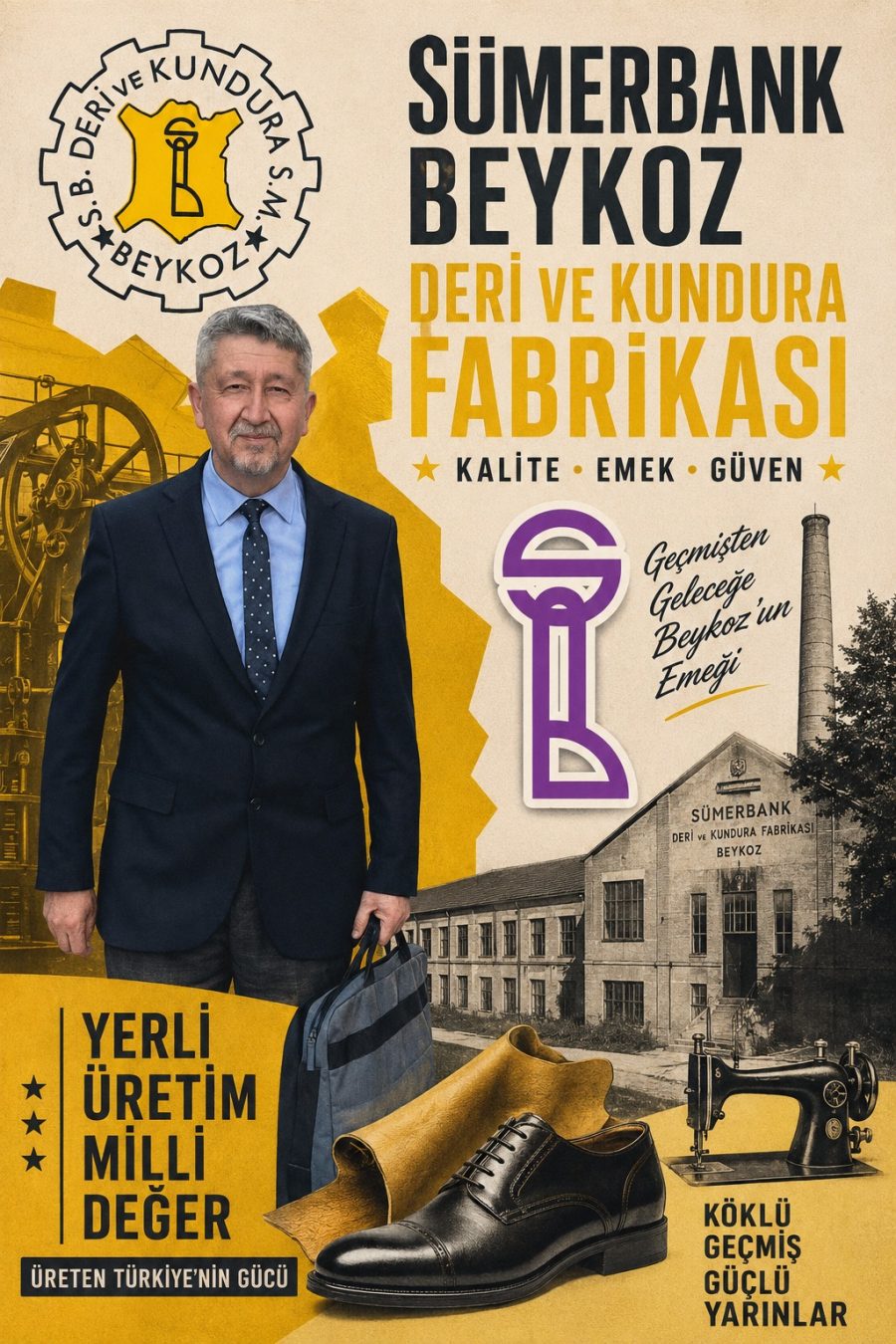 Beykoz sanayisine ışık tutan eser… Sümerbank 1 Sümerbank Beykoz Deri ve kundura fabrikasının üretim hayatı kitap oldu… Sanayi tarihçisi Rıdvan Şükür tarafından, Sümerbank Beykoz Deri ve Kundura fabrikasının üretim hayatının kitabı yazıldı.