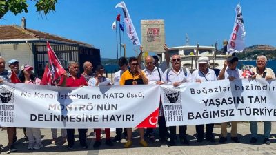 Montrö Boğazlar Sözleşmesi'nin 90. kabul yılı dolayısıyla Beykoz Paşabahçe İskelesi'nde