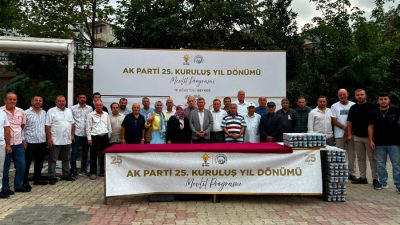 İktidar partisinin kuruluşunun 25. yılı münasebetiyle Beykoz'da özel ve maneviyat