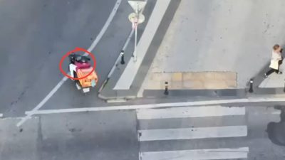 Beykoz'da trafik güvenliğini sağlamak amacıyla havadan dron destekli geniş çaplı